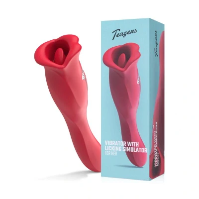 Afbeelding van Teazers Vibrator met Likkende Clitoris Stimulator