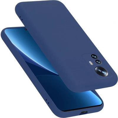 Afbeelding van Cadorabo Hoesje geschikt voor Xiaomi 12 PRO in LIQUID BLAUW Beschermhoes gemaakt van flexibel TPU silicone Case Cover