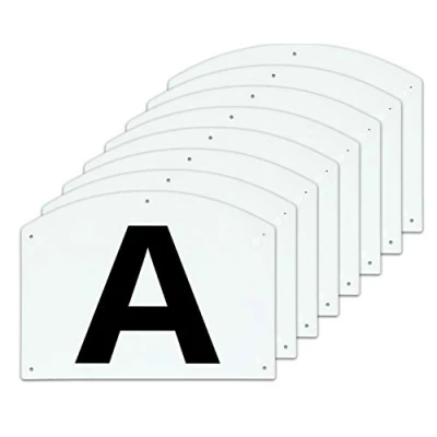 Afbeelding van Hofman Dressage manege letters Maat 1 Wit Zwart