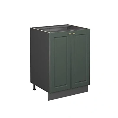 Afbeelding van Vicco Keukenonderkast Fame Line, Groen Goud Landhuis/Grijs, 60 cm zonder werkblad