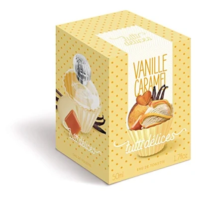 Afbeelding van TUTTI DELICES Vanille Karamel Eau de Toilette voor dames, 50 ml, fles (1,7 fl.oz.) Zoete geur vrouwen van CORANIA