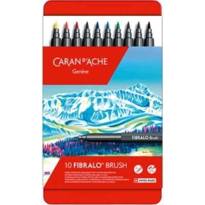 Afbeelding van Caran d’ Ache Fibralo BRUSH viltstiften 10