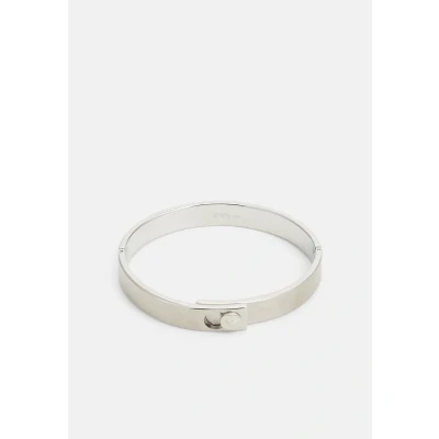 Afbeelding van Emporio Armani heren Couples armband van leer EGS3087040 in de kleur Zilver