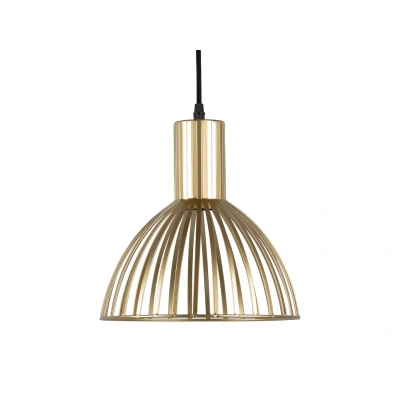 Afbeelding van Leitmotiv Hanglamp Lignes Rond Goud geschilderd