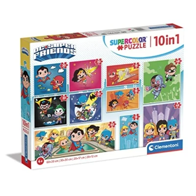 Afbeelding van Clementoni DC Super Friends 10 in 1Puzzel 1 Stuk