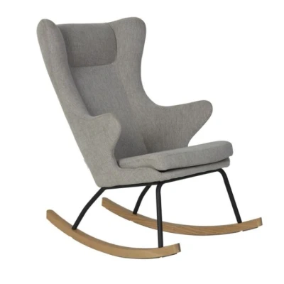 Afbeelding van Quax Rocking Adult Chair De Luxe Schommelstoel Sand Grey