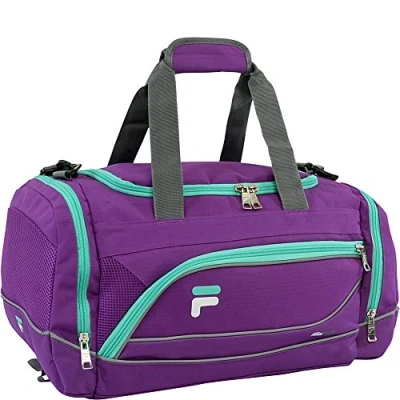 Afbeelding van Fila Sprinter kleine sporttas, paars/blauwgroen, Sporttas 48 cm