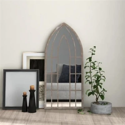 Afbeelding van vidaXL Spiegel 100x45 cm ijzer zandkleurig