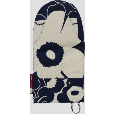 Afbeelding van Marimekko Unikko Kollaasi Ovenwant Donkerblauw