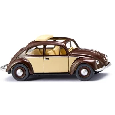 Afbeelding van Wiking 0794 33 H0 Volkswagen Beetle 1200 met klapdak chocoladebruin / ivoor