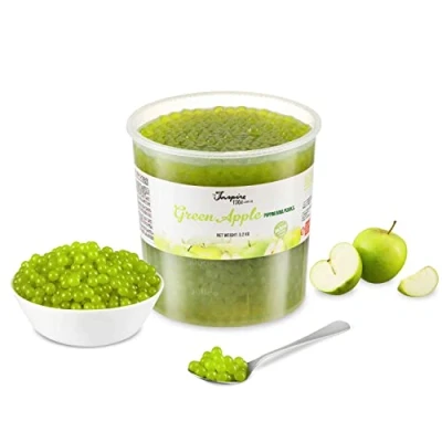 Afbeelding van Popping boba fruitparels voor Bubble tea Appel 3.2kg