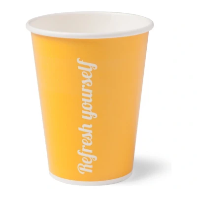 Afbeelding van Milkshakebeker Refresh Yourself Geel