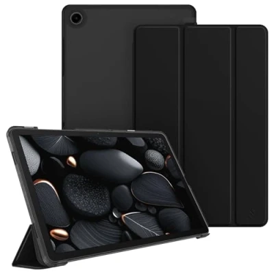 Afbeelding van FINTIE Beschermhoes voor Samsung Galaxy Tab A9+ 10,5 inch 2023 SM X210/X216/X218, dun, licht, transparant, met automatische wekker/slaap, zwart