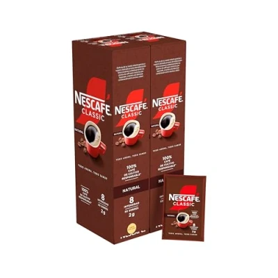 Afbeelding van Nescafé Natuurlijke oplosbare koffie, 2 x 50 g, in totaal 200 g