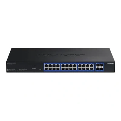 Image de TRENDnet TEG 3284WS Version v1.0R commutateur web multi Gigabit intelligent 24 x 10/100/1000/2.5G + 4 10 SFP+ Montable sur rack Conformité TAA