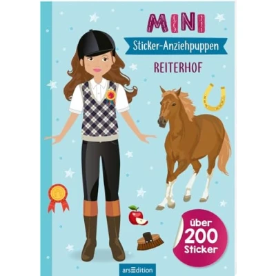 Afbeelding van Mini Sticker Anziehpuppen Reiterhof