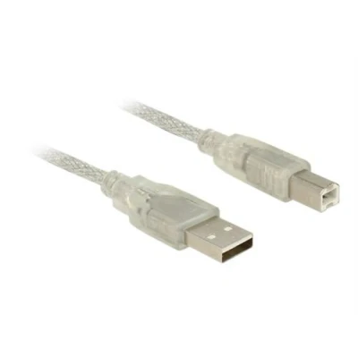 Image de Delock Câble USB type B (M) pour 2.0 3 m transparent