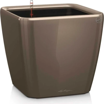 Afbeelding van Lechuza Quadro premium 28 LS Taupe hoogglans