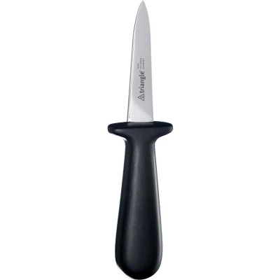 Afbeelding van Triangle Oestermes met Veilige Grip RVS Lemmet Zwart Kunststof Heft 16 cm