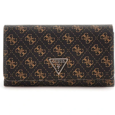 Afbeelding van GUESS Schoudertas Noelle Xbody Flap Organizer Brown Donkerbruin