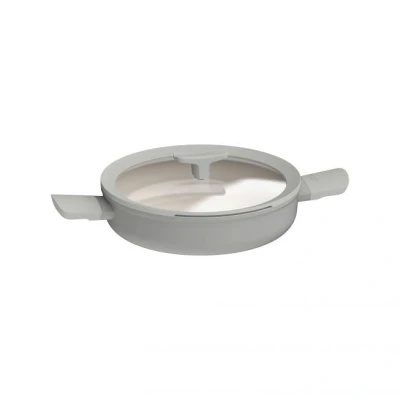 Afbeelding van LEO RECYCLED Sauteerpan antikleef met dubbele handgreep en deksel Balance Moonmist 26cm