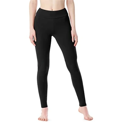 Afbeelding van Merry Style Dames Lange Leggings Sport Vrijetijdsbroek Sporbroek van Katonen Brede Taille MS MS10 429 LE Schwarz M