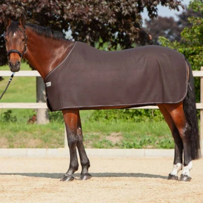 Afbeelding van Kavalkade Zweetdeken Ecoline Fleece Donkerbruin 145/195