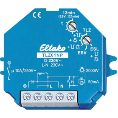 Afbeelding van Eltako 61100102 Trappenhuislichtautomaat Inbouw (in muur of meubel) 230 V/AC