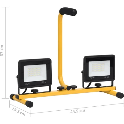Afbeelding van Spotlight met handvat LED 2x30 W warmwit