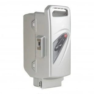 Afbeelding van E bike accu Maratron vervangende voor Panasonic 26V 13Ah zilver zitbuis