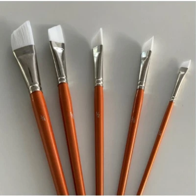 Afbeelding van Penselenset nylon (5x schuin) 5 ST 12185 8350