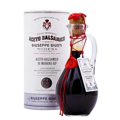 Image de Giusti Aceto Balsamico di Modena IGP 1 Medaglia d&#039;argento Anforina con cappelliera 250 ml