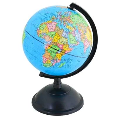 Afbeelding van Exerz 20 cm schoolbol Engelse kaart educatief materiaal Educatieve wereldbol Roterende aardbol Onderwijs Educatief/geografisch