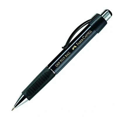 Afbeelding van Faber Castell balpen GRIP Plus zwart M FC 140733