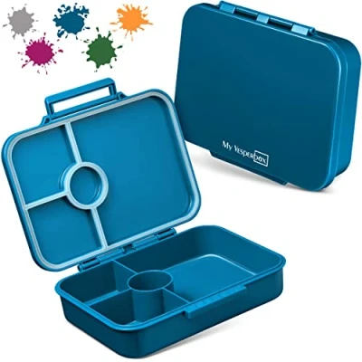 Afbeelding van Bia Bento Box voor kinderen, versterkte sluitingen, lekvrij en BPA vrij, extreem robuust, ideaal kleuterschool school (benzine)