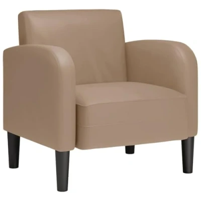 Afbeelding van Fauteuil met armleuningen Cappuccino 54 cm kunstleer