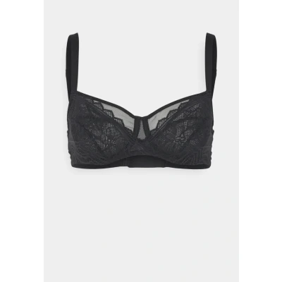Afbeelding van Chantelle Floral Touch VERY Covering Beugel BH, Dames, Maat: 80G, Black