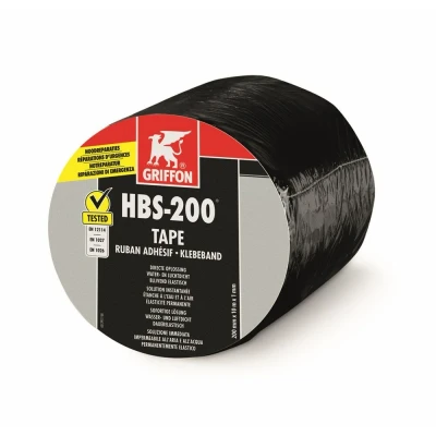 Afbeelding van Griffon hbs 200 tape 20 cm x 10 m, zwart, rol
