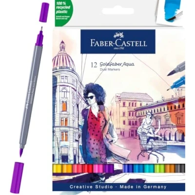 Image de Boîte 12 Feutres Faber Castell Goldfaber Aqua