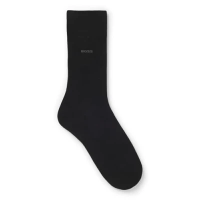 Afbeelding van HUGO BOSS heren Marc sokken met logo in de kleur Zwart, maat: 43/46