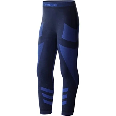 Afbeelding van Ladeheid Thermobroek Thermo ondergoed Kinderen Jongen Meisjes 158 164 Zwart/Kaki LA LA40 KIDS Pants