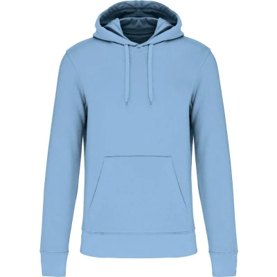 Afbeelding van Kariban Ecologische herensweater met capuchon K4027 sky blue