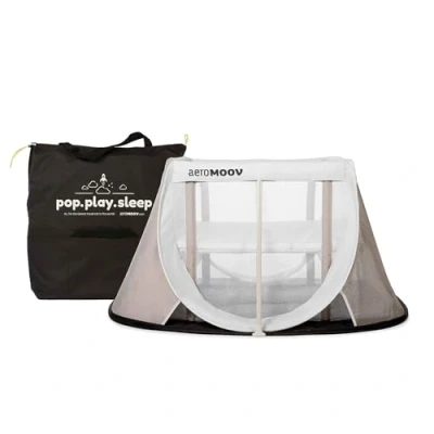 Image de Lit de voyage pliant Instant blanc sable AEROMOOV