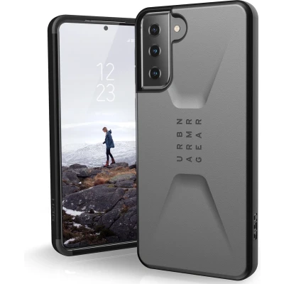 Afbeelding van Urban Armor Gear Civilian Samsung Galaxy S21 Plus Hoesje Zilver