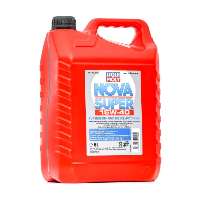 Afbeelding van Liqui Moly Nova Super 15W 40 5L Motorolie 1426 MERCEDES BENZ: E Class Saloon, C W124 TOYOTA: Yaris II Hatchback
