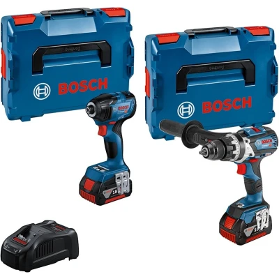 Afbeelding van Bosch Professional GSB 18V 110 accu schroefklopboormachine + GDR 210 C slagschroevendraaier 5.0 Ah in L BOXX 0615990N2V