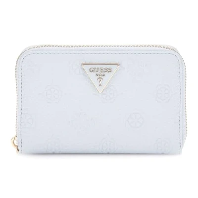 Afbeelding van GUESS Portemonnee Cresidia SLG Zip Around Wallet Powder Blue Lichtblauw