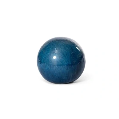 Afbeelding van Set van 5 decoratieve keramische tuinballen, vorst en weerbestendig, jadegroen