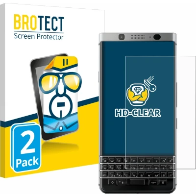 Afbeelding van BROTECT Screenprotector voor BlackBerry Keyone Folie Beschermfolie transparant (2 Stuks)
