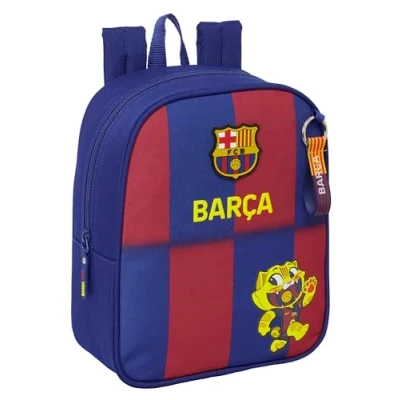 Afbeelding van Schoolrugzak F.C. Barcelona Blauw Kastanjebruin 22 x 27 10 cm